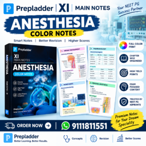 anesthesia prepladder xi main notes