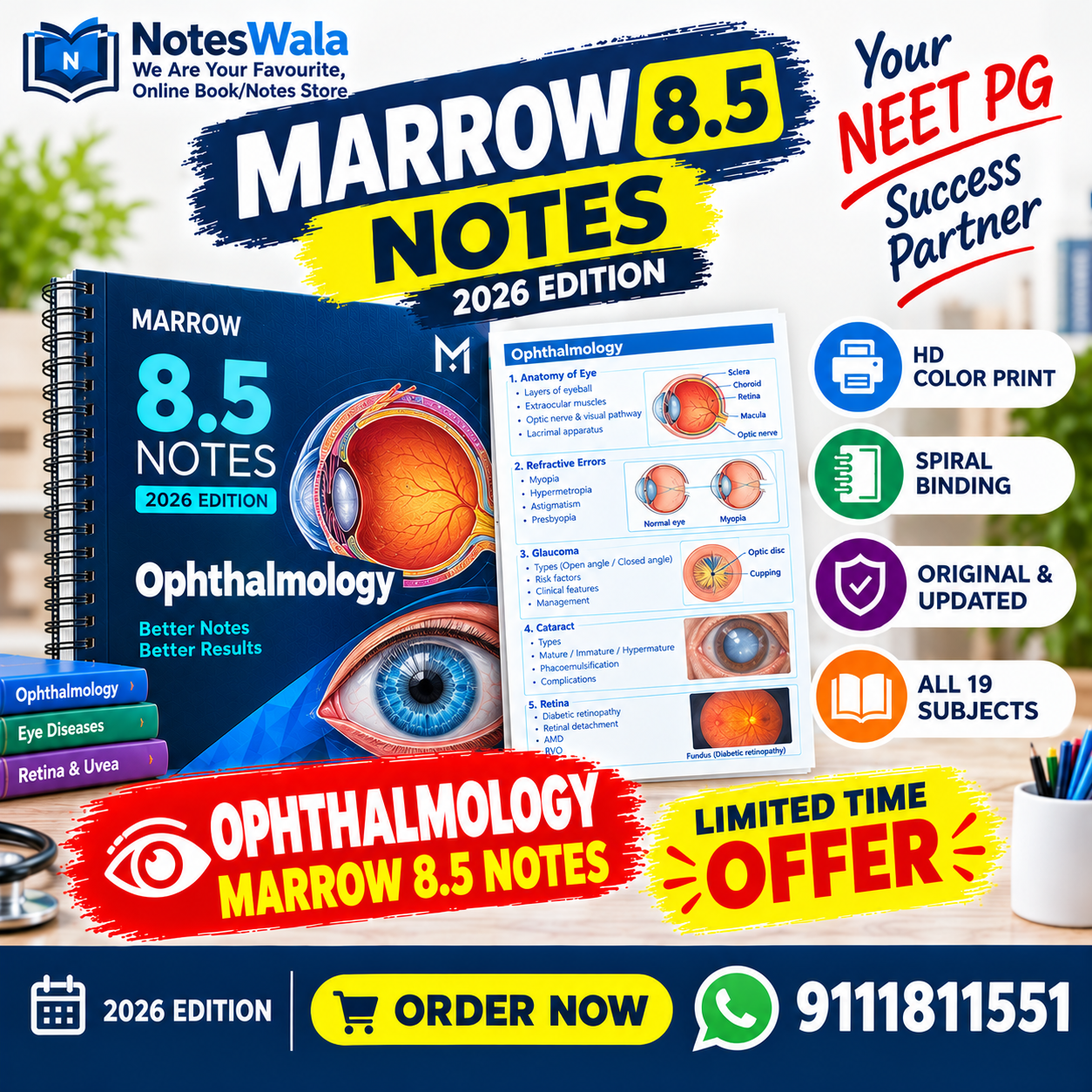 marrow 8.5 opthalmology notes