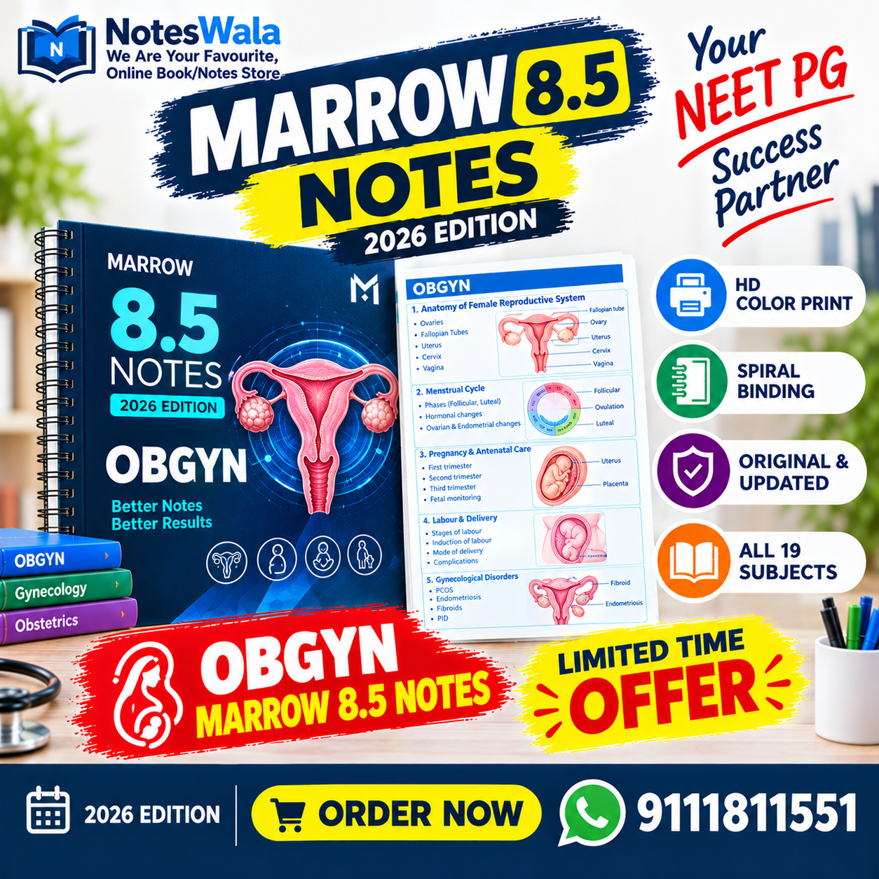 Marrow 8.5 Notes – OBG/Gynecology | NEET PG