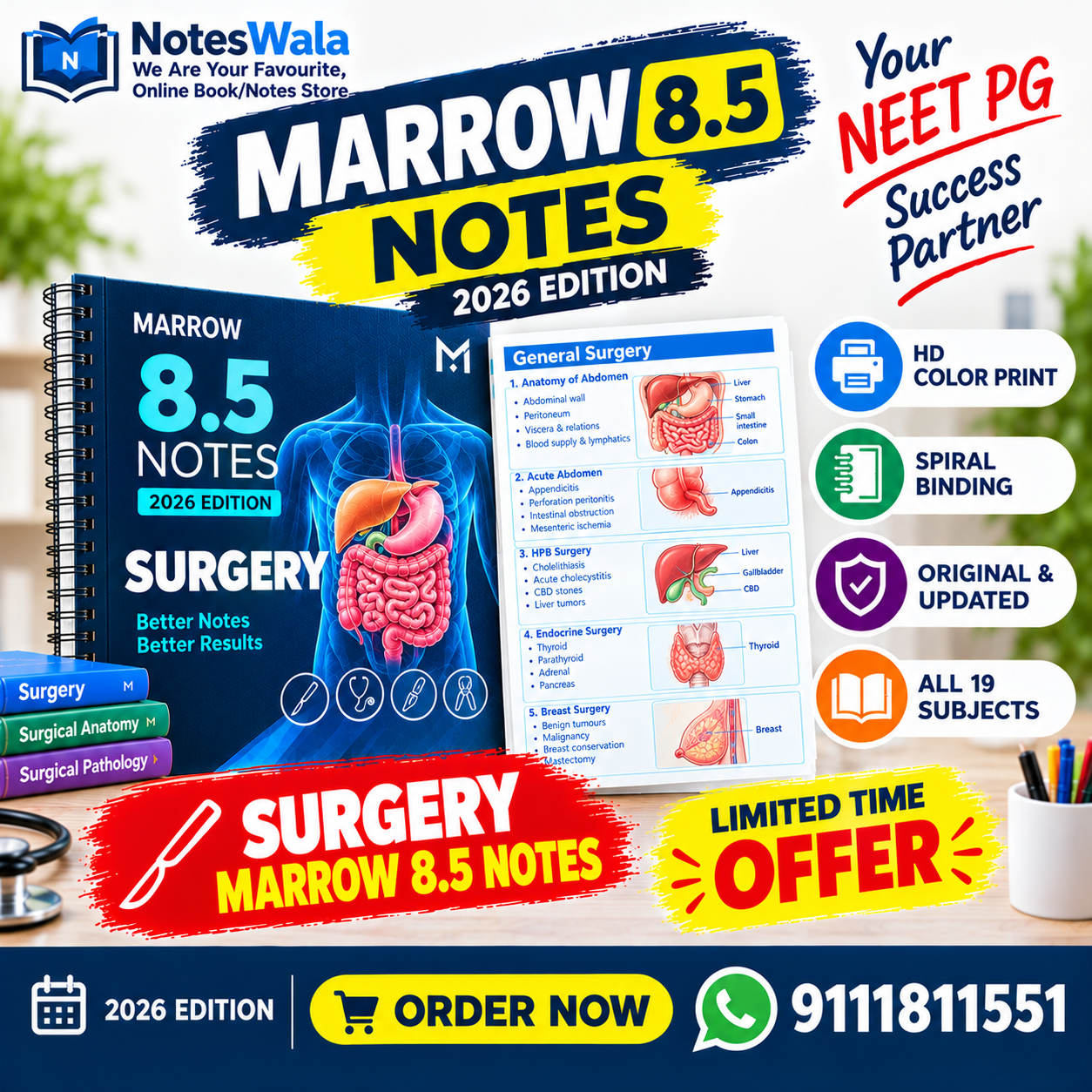 marrow 8.5 surgery notes