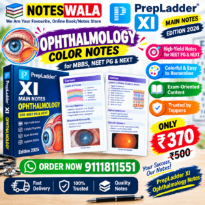 prepladder xi ophthalmology notes