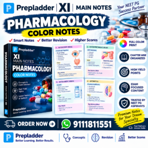 prepladder xi pharmacology main notes